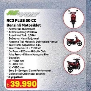 Re-Volt Rc3 Plus 50 Cc Benzinli Motosiklet