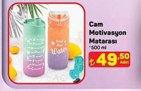 Cam Motivasyon Matarası