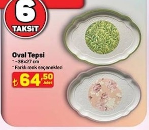 Oval Tepsi