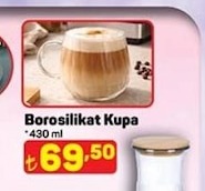 Borosilikat Kupa 430 Ml
