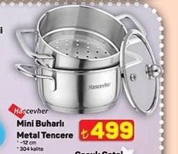 Hascevher Mini Buharlı Metal Tencere