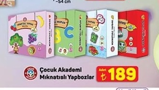 Çocuk Akademi Mıknatıslı Yapbozlar