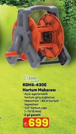 Kiwi Garden Kghs-430E Hortum Makarası