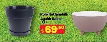 Polo Katlanabilir Ayaklı Saksı 22L