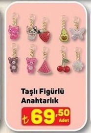 Taşlı Figürlü Anahtarlık