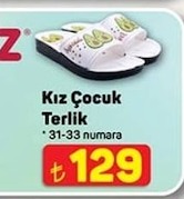 Kız Çocuk Terlik