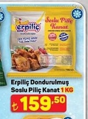 Erpiliç Dondurulmuş Soslu Piliç Kanat 1 Kg