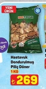 Hastavuk Dondurulmuş Piliç Döner 1 Kg
