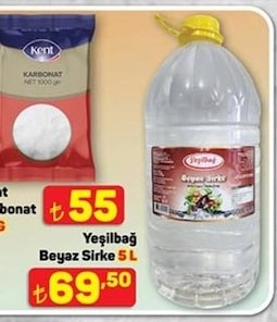 Yeşilbağ Beyaz Sirke 5 L