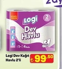 Logi Dev Kagit Havlu 2'Li