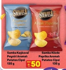 Samba Kaşkaval Peyniri Aromalı Patates Cipsi 135 G