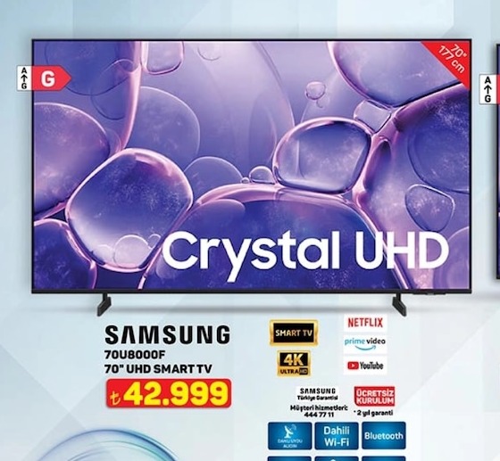 Samsung 70U8000F 70" Uhd Smart Tv