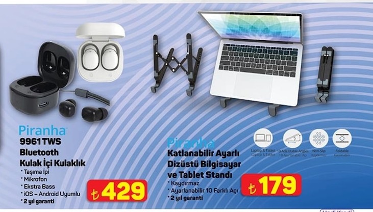 Piranha 9961Tws Bluetooth Kulak Içi Kulaklık