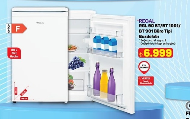 Regal Rgl 90 Bt/Bt 1001/ Bt 901 Büro Tipi Buzdolabı