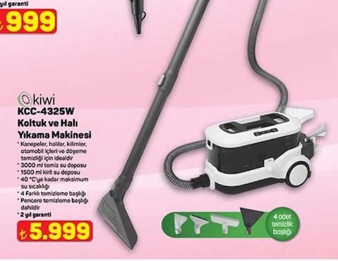 Kiwi Kcc-4325W Koltuk Ve Halı Yıkama Makinesi