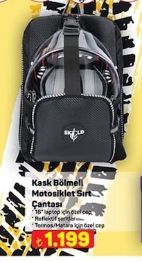 Kask Bölmeli Motosiklet Sırt Çantası