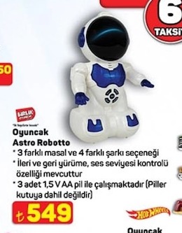 Oyuncak Astro Robotto