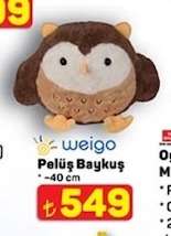 Weigo Pelüş Baykuş -40 Cm