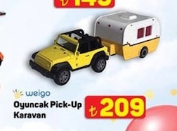 Weigo Oyuncak Pick-Up Karavan