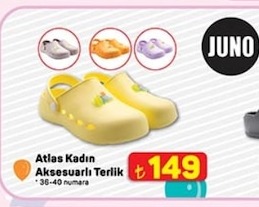 Atlas Kadın Aksesuarlı Terlik