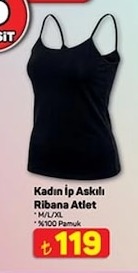 Kadın İp Askılı Ribana Atlet
