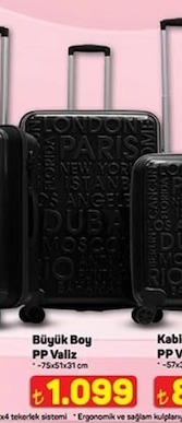 Büyük Boy Pp Valiz