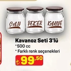 Kavanoz Seti 3'Lü