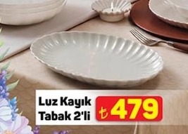 Luz Kayık Tabak 2'Li