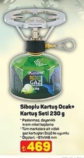 Siboplu Kartuş Ocak+ Kartuş Seti 230 G