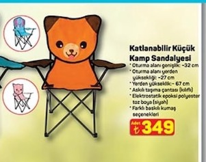 Katlanabilir Küçük Kamp Sandalyesi