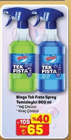Bingo Tek Fista Sprey Temizleyici 900 Ml