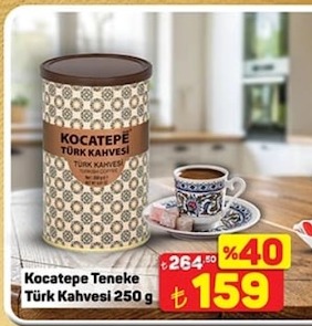Kocatepe Teneke Türk Kahvesi 250 G