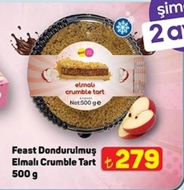 Feast Dondurulmuş Elmalı Crumble Tart 500 G