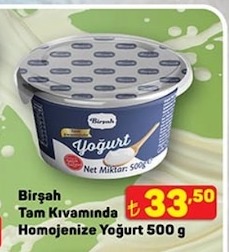Birşah Tam Kıvamında Homojenize Yoğurt 500 G