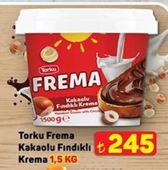 Torku Frema Kakaolu Fındıklı Krema 1,5 Kg