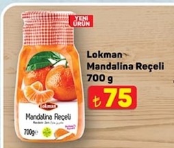 Lokman Mandalina Reçeli 700 G