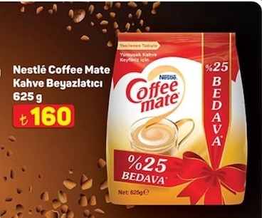 Nestlé Coffee Mate Kahve Beyazlatıcı 625 G