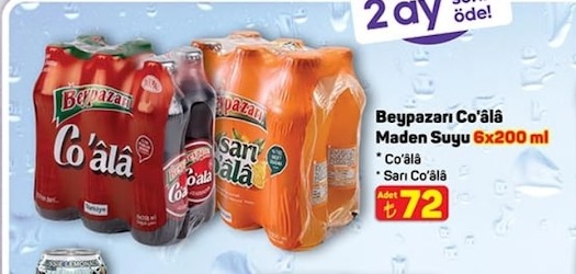 Beypazarı Co'Âla Maden Suyu 6X200 Ml