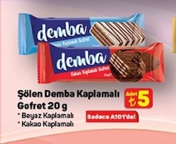 Şölen Demba Kaplamalı Gofret 20 G