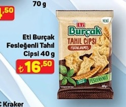 Eti Burçak Fesleğenli Tahıl Cipsi 40 G