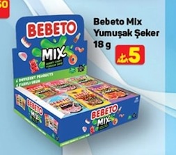 Bebeto Mix Yumuşak Şeker 18 G