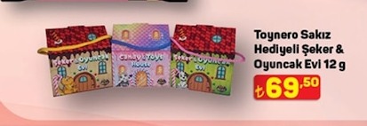 Toynero Sakız Hediyeli Şeker & Oyuncak Evi 12 G