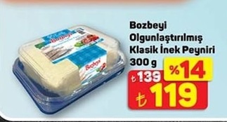Bozbeyi Olgunlaştırılmış Klasik İnek Peyniri 300 G