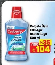 Colgate Üçlü Etki Ağız Bakım Suyu 500 Ml