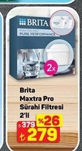 Brita Maxtra Pro Sürahi Filtresi 2'Li