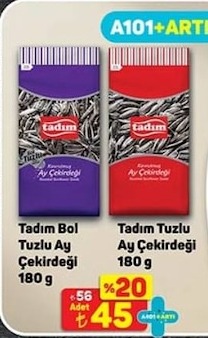 Tadım Bol Tuzlu Ay Çekirdeği 180 G
