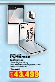 Samsung Z Flip7 Fe 8/256 Gb Cep Telefonu