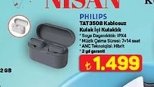 Philips Tat3508 Kablosuz Kulak İçi Kulaklık
