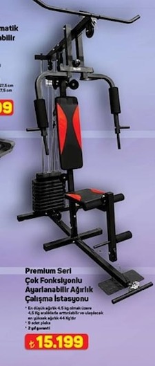 Premium Seri Çok Fonksiyonlu Ayarlanabilir Ağırlık Çalışma İstasyonu