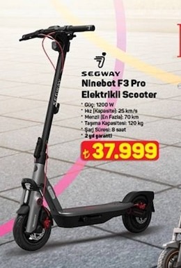 Segway Ninebot F3 Pro Elektrikli Scooter